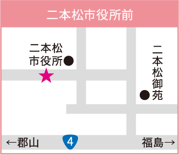 二本松市役所前マップ