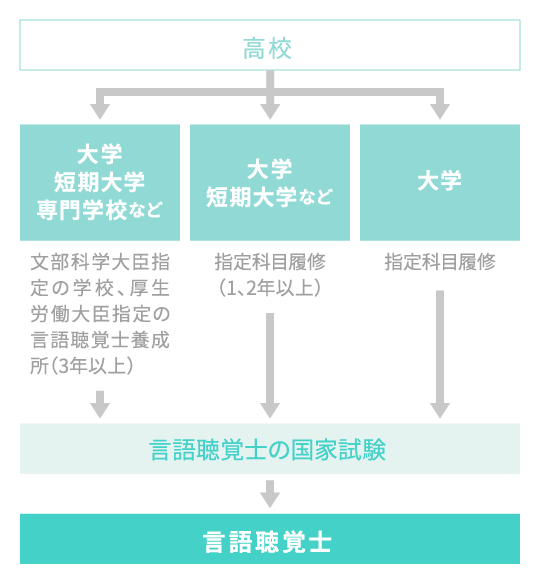 言語聴覚士になるためのながれ