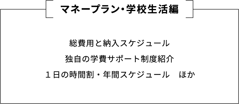マネープラン・学校生活編